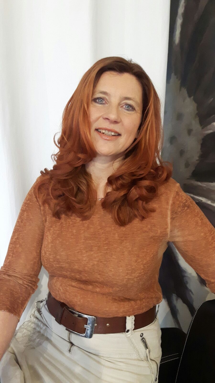 Frau Thiessen im Wald