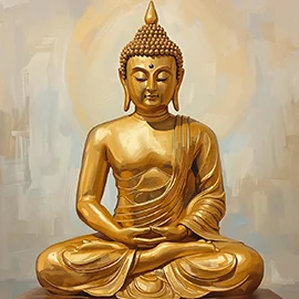buddha-zeichnung-gold