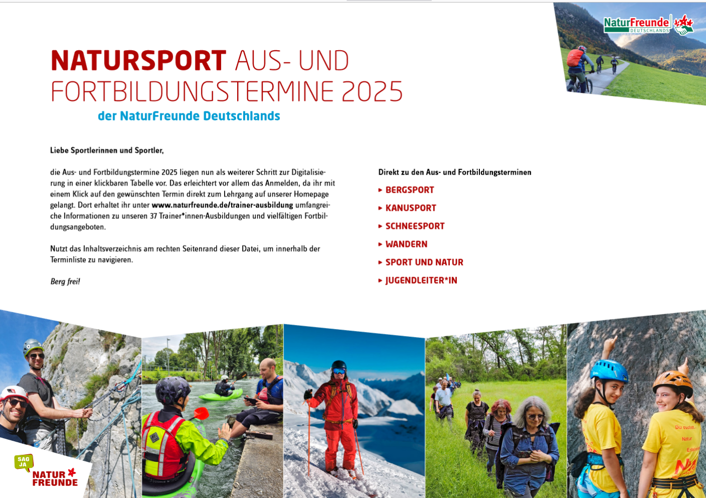 Ausbildungstermine 2025