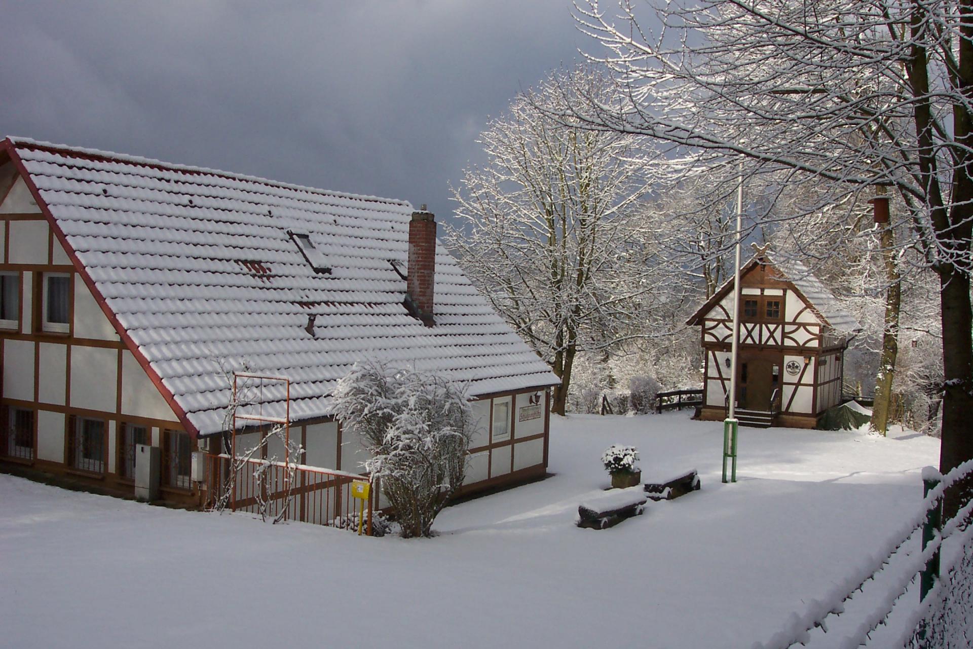 Schlehberghütte im Winter