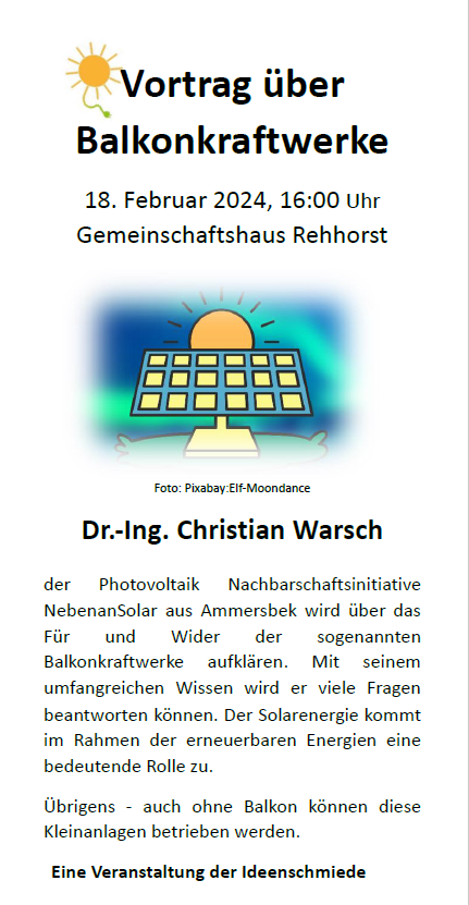 Vortrag Balkonkraftwerke