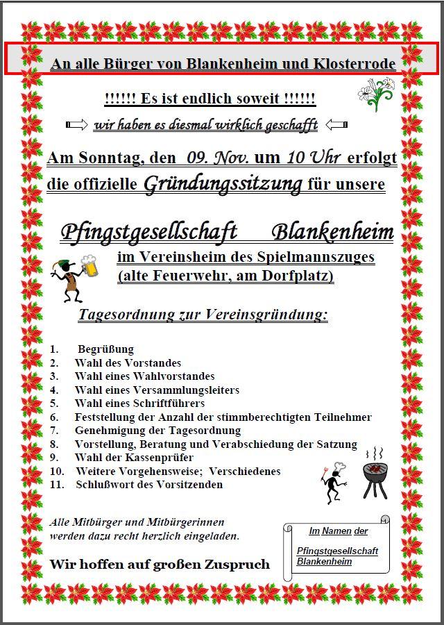 Gründungsplakat