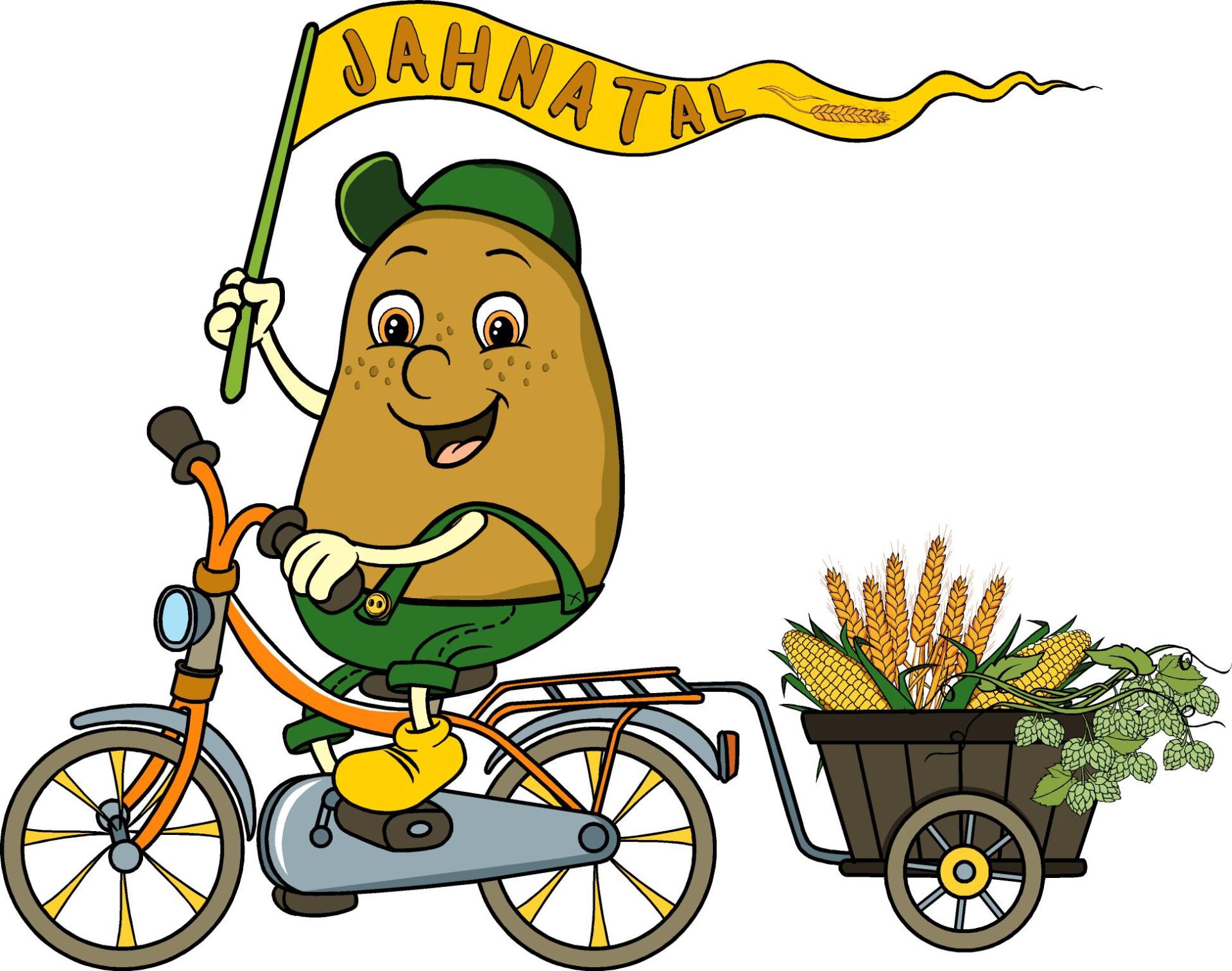 Jahn-Kartoffel auf dem Rad