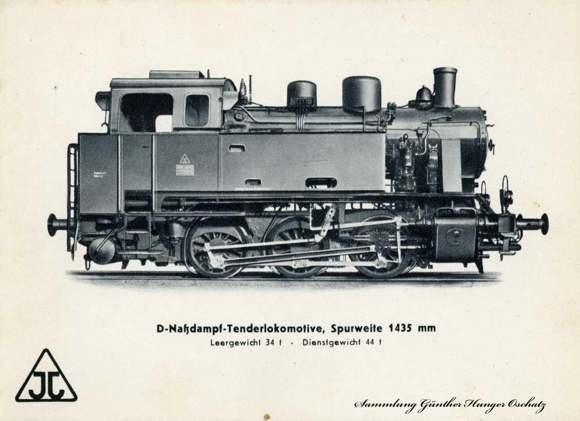 D-Naßdampf-Tenderlokomotive Spurweite 1435 mm