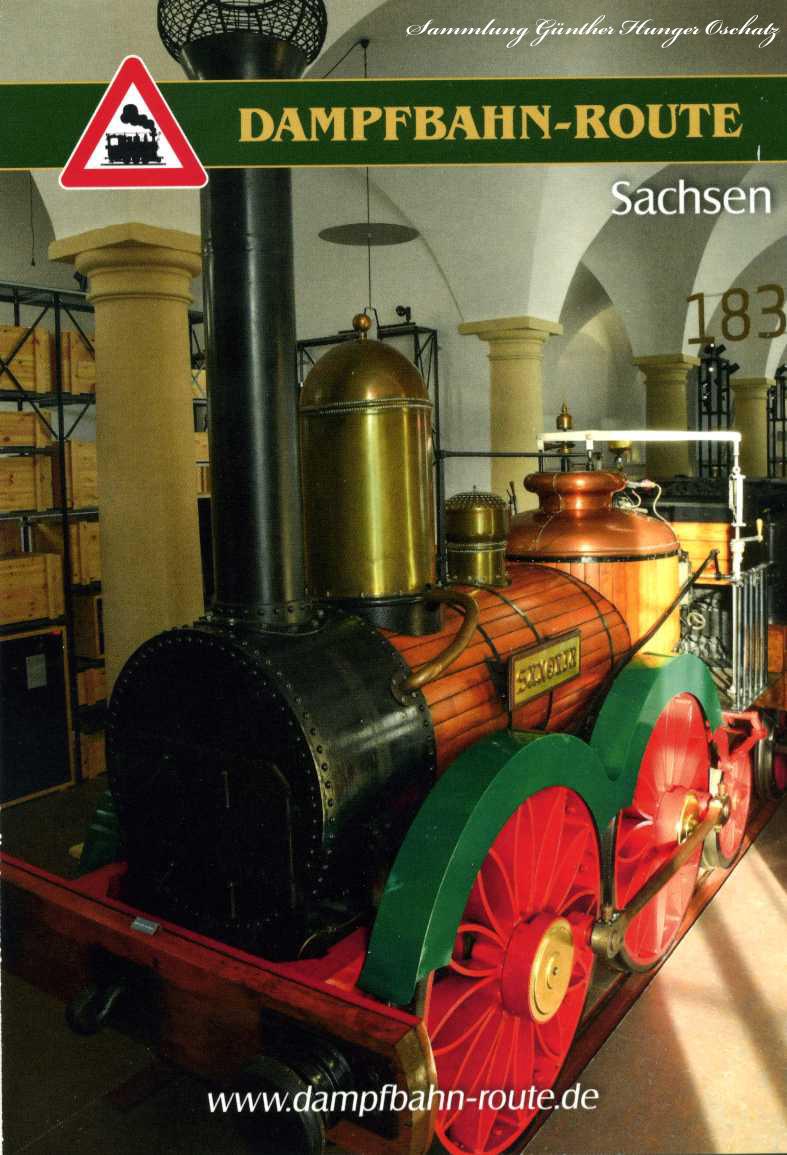 Dampfbahn-Route Sachsen  Der Nachbau der ersten deutschen Dampflokomotive Saxonia