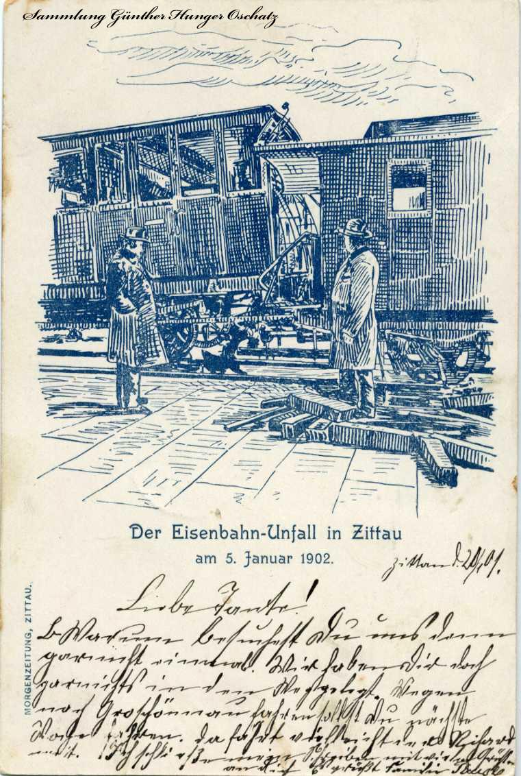 Der Eisenbahn-Unfall Zittau 1902 