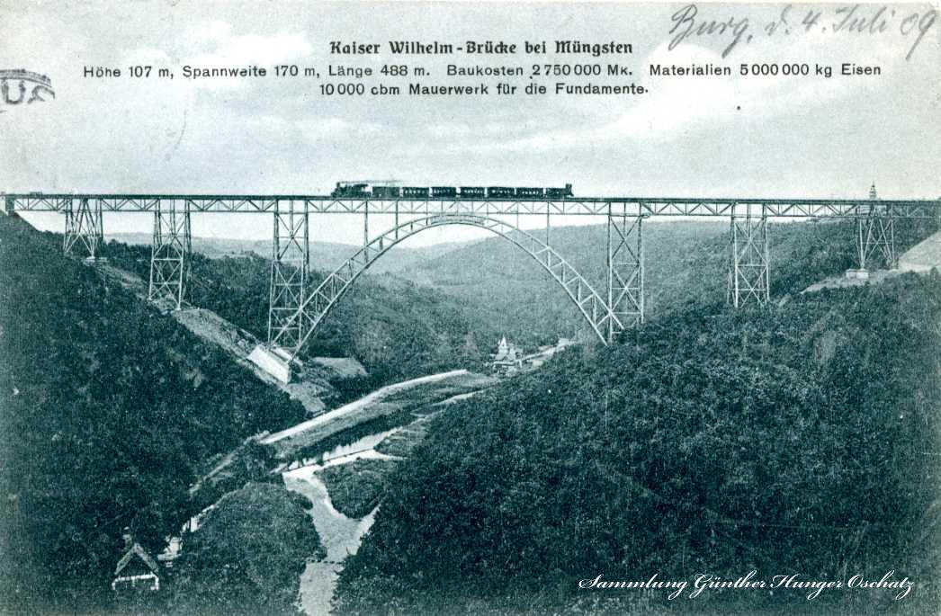 Kaiser Wilhelm- Brücke bei Müngsten