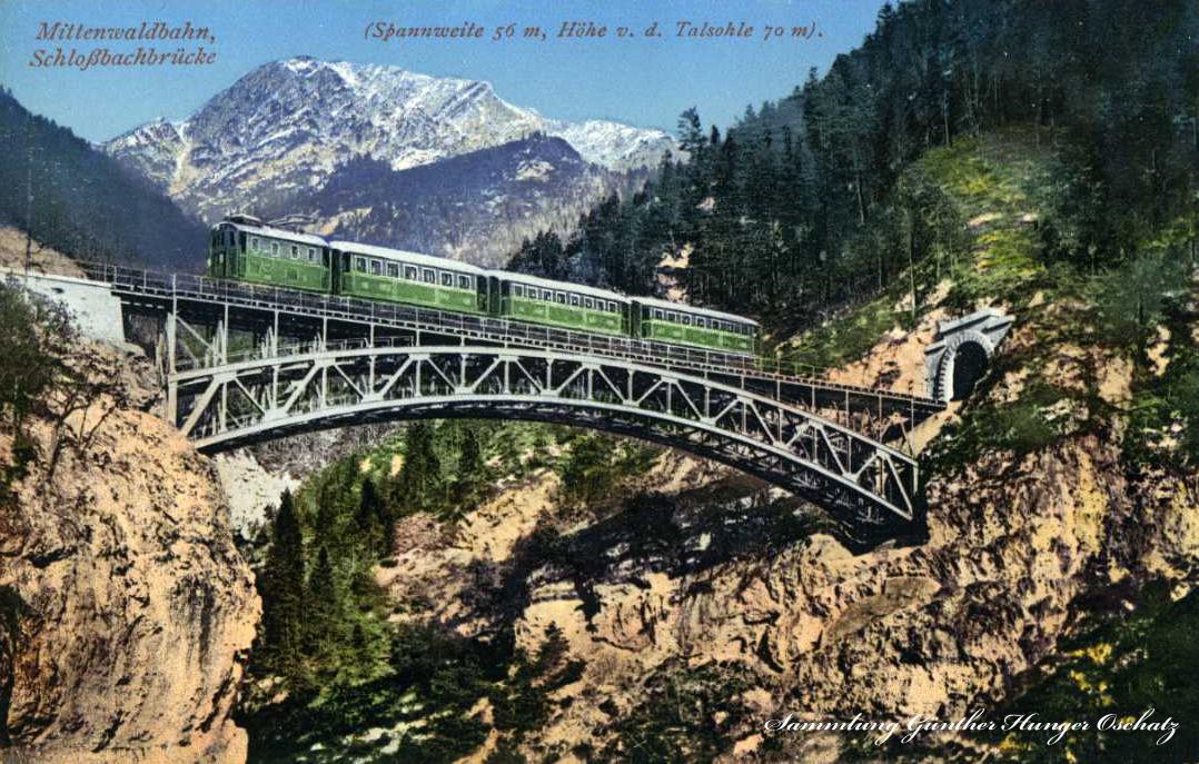 Mittenwaldbahn Schloßbachbrücke