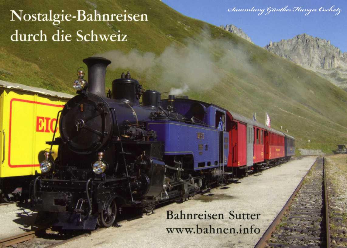 Nostalgie-Bahnreisen durch die Schweiz