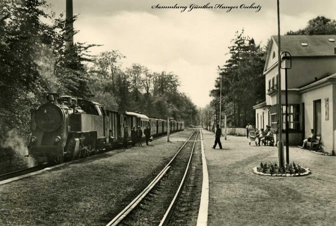 Ostseebad Heiligendamm  Bahnhof mit Bäderbahn