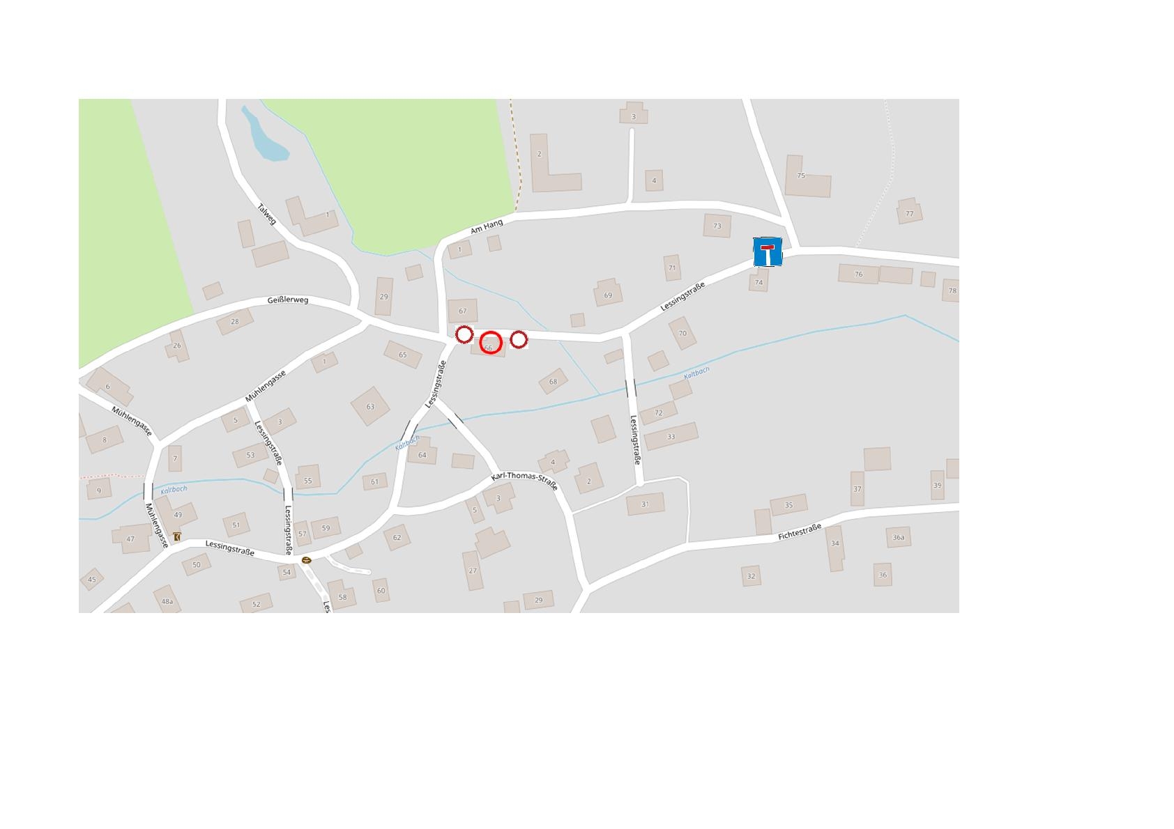 Vollsperrung Lessingstr. Nr 66