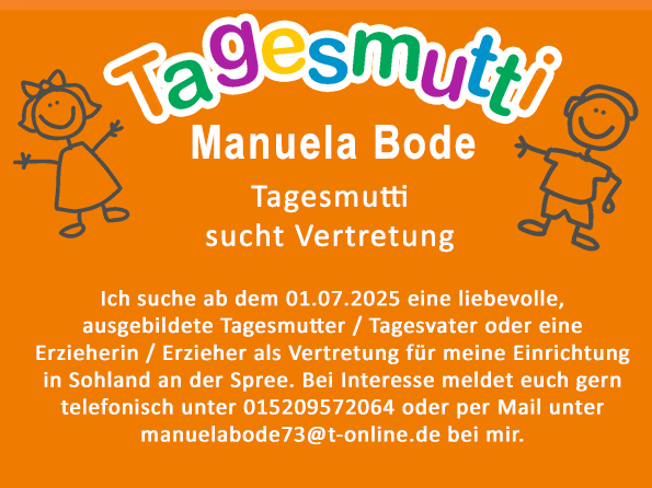Tagesmutti Vertretung