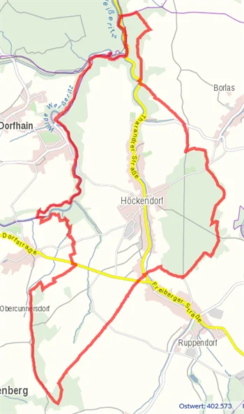 Kartenauszug-Höckendorf & Edle Krone