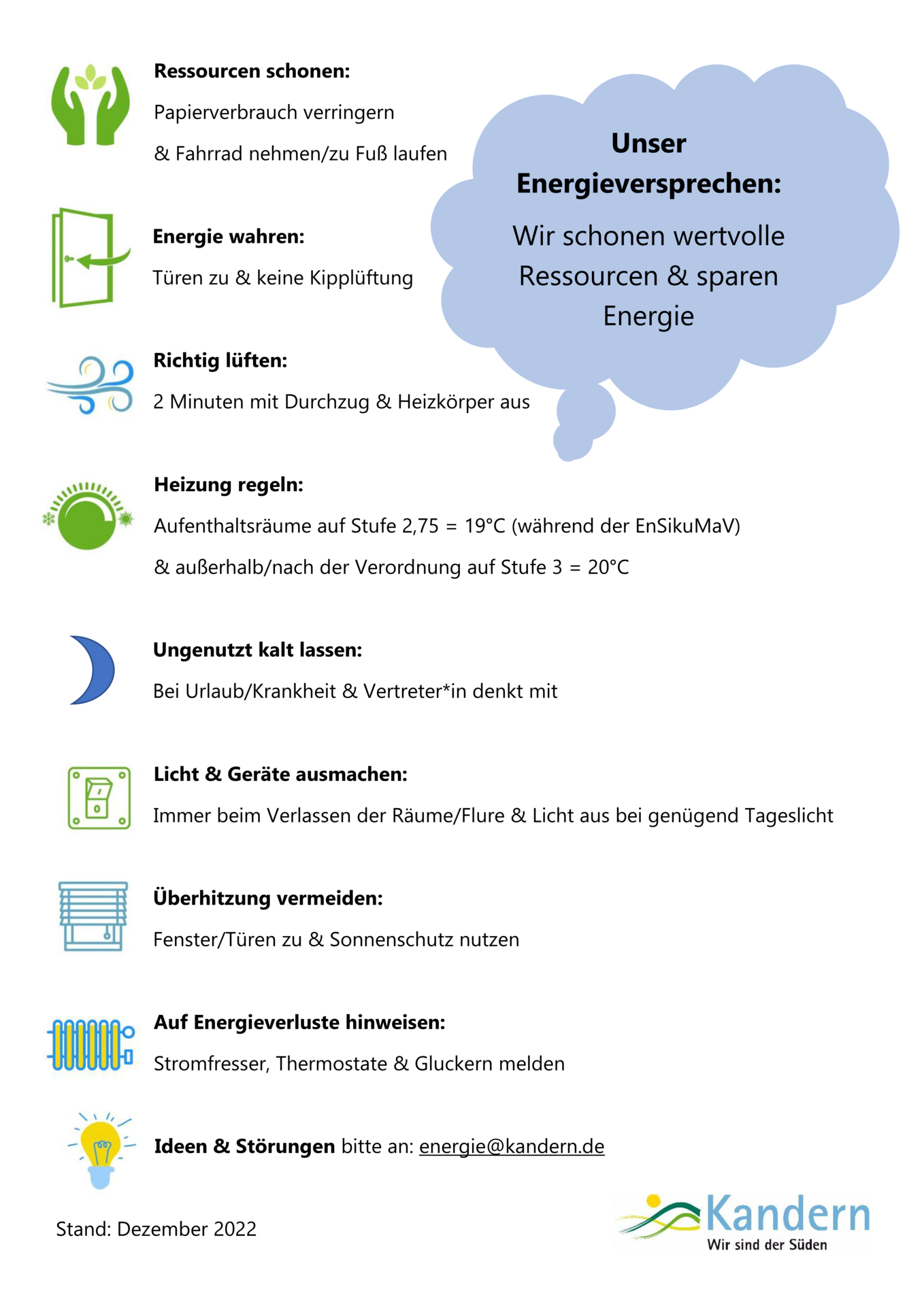 Energieversprechen der Stadt Kandern