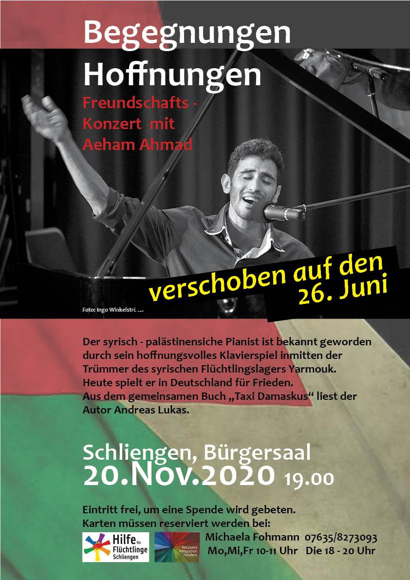 Konzertplakat Aeham Konzertplakat Aeham