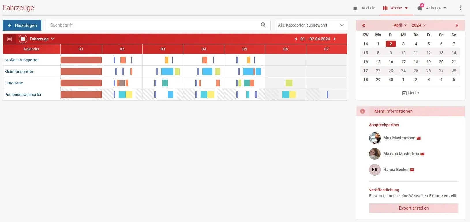 Fahrzeuge Kalender