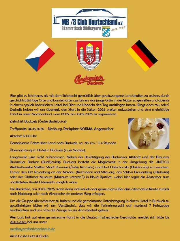 Reisebeschreibung/Anmeldung