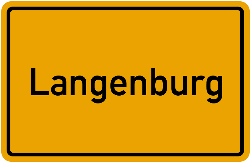 Langenburg Schild