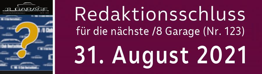 Redaktionsschluss AUG 2021 Redaktionsschluss AUG 2021