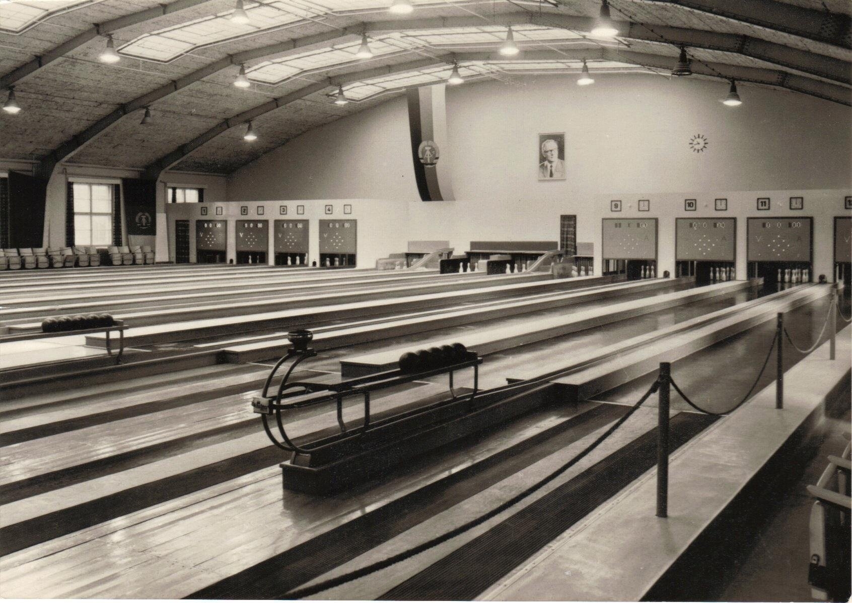 Die Kegelhalle im Jahr 1972