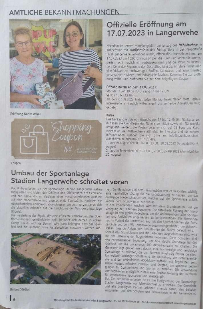 2023-07-15 Mitteilungsblatt Inden Langerwehe
