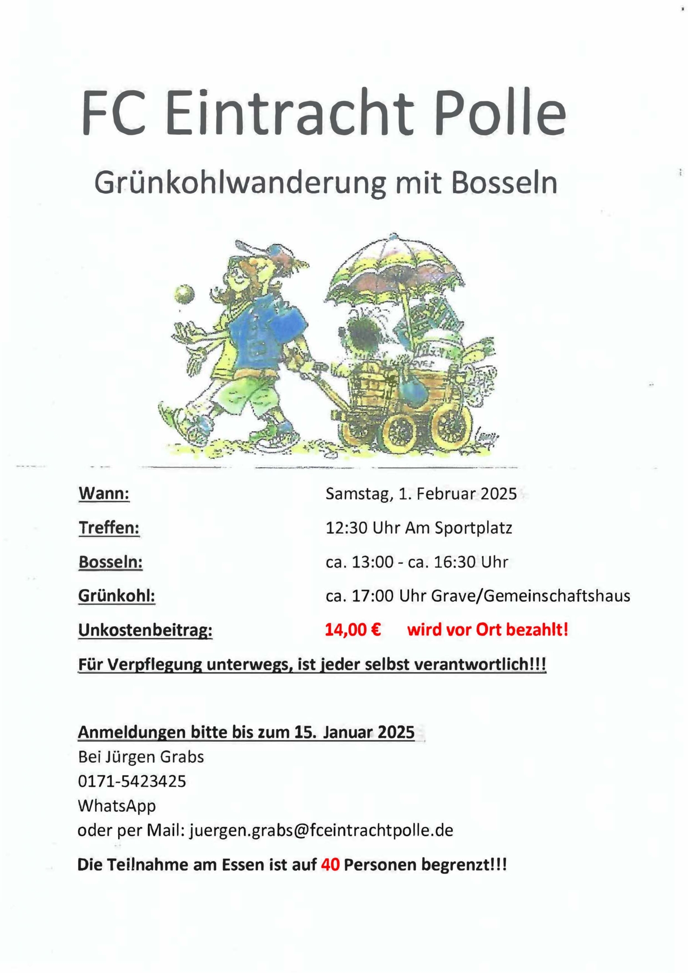 2024.12.07 FC Eintracht Polle - Grünkohlwanderung mit Bosseln