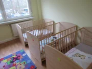 Blick ins Schlafzimmer