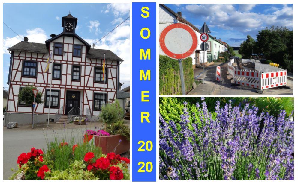 Sommer 2020; auch bei Bauarbeiten blühende Farbtupfer in der Ortslage, Sommer 2020; auch bei Bauarbeiten blühende Farbtupfer in der Ortslage,