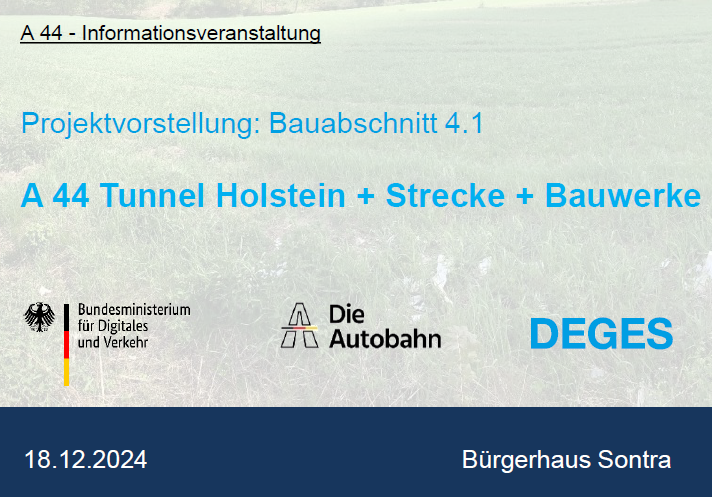 Präsentation A44 - Tunnel Holstein