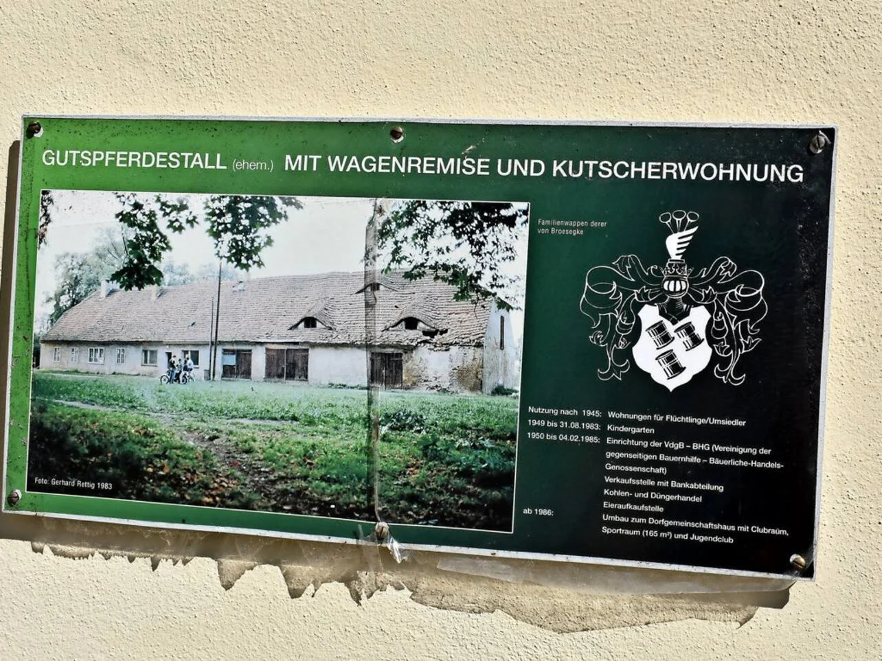 historische Schautafel