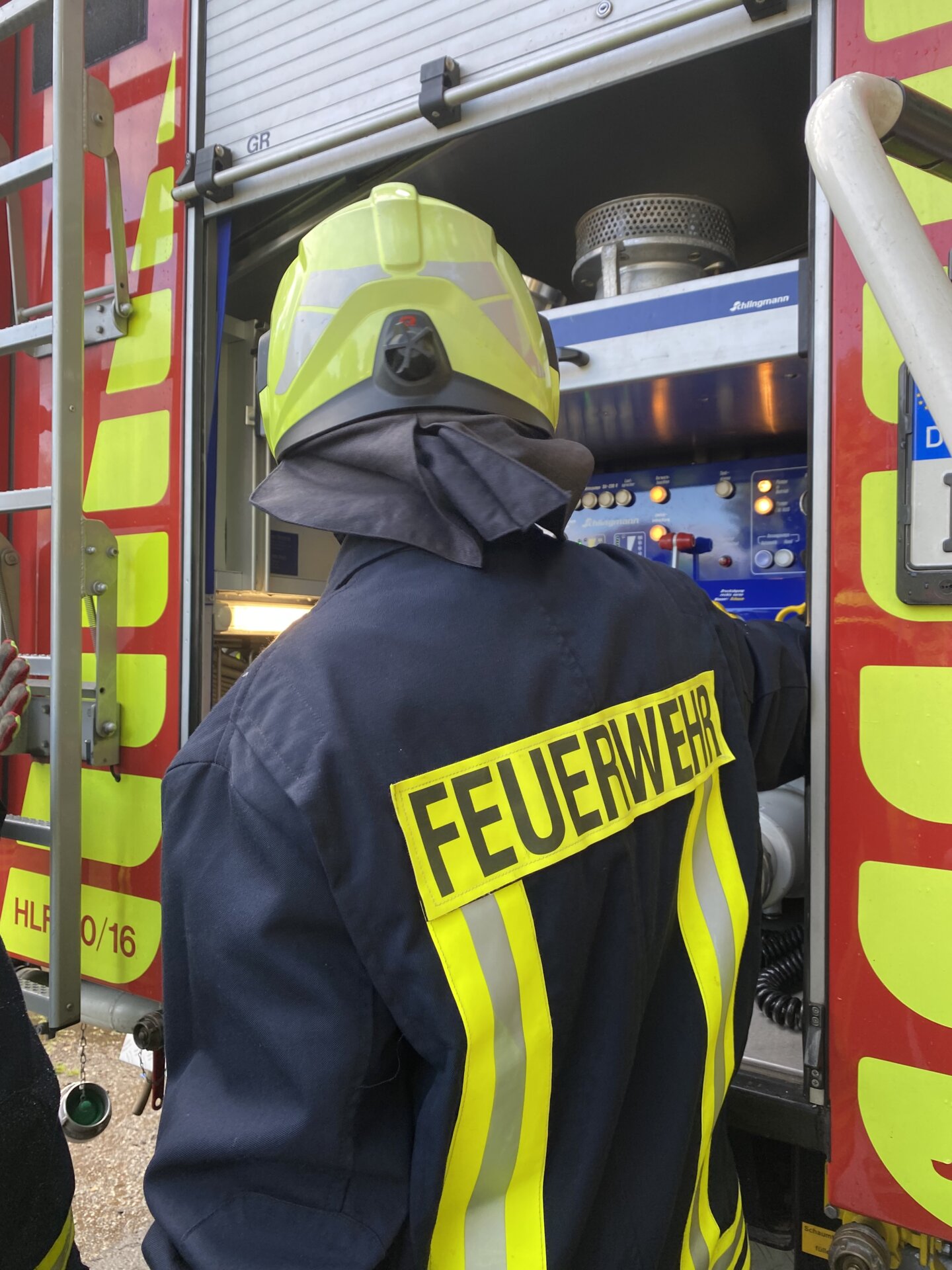 Ausbildung an der Fahrzeugwasserpumpe