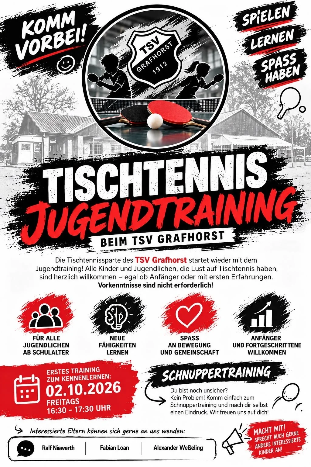 Tischtennis-Jugendtraining