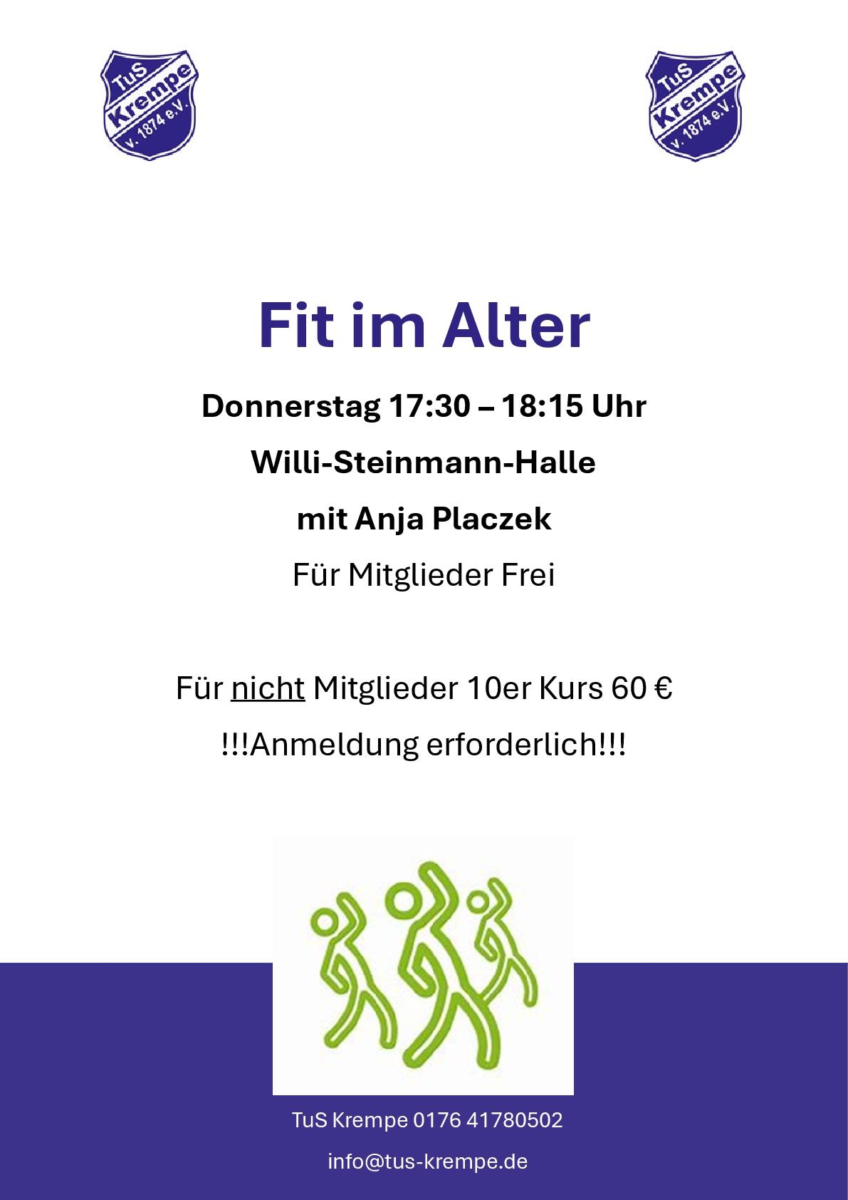 Flyer Fit im Alter