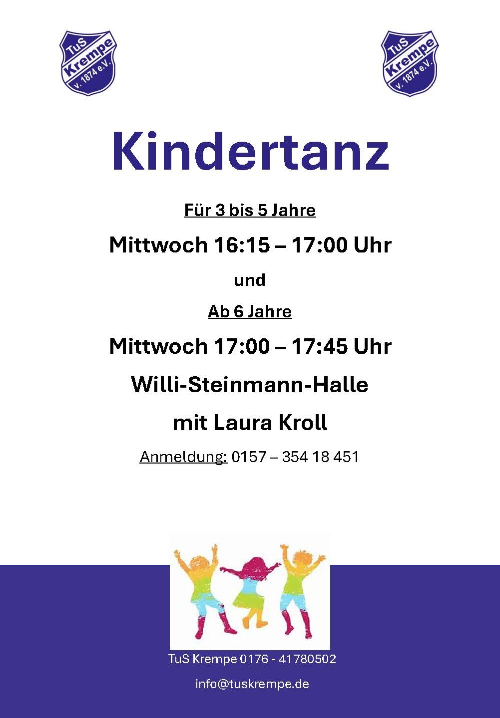 Flyer Kinder Tanz