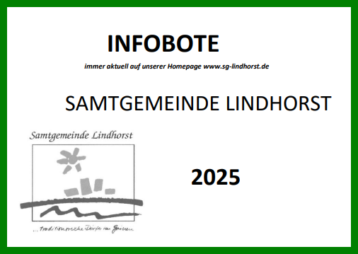 Ein Teil des Deckblattes des Infoboten der Samtgemeinde Lindhorst
