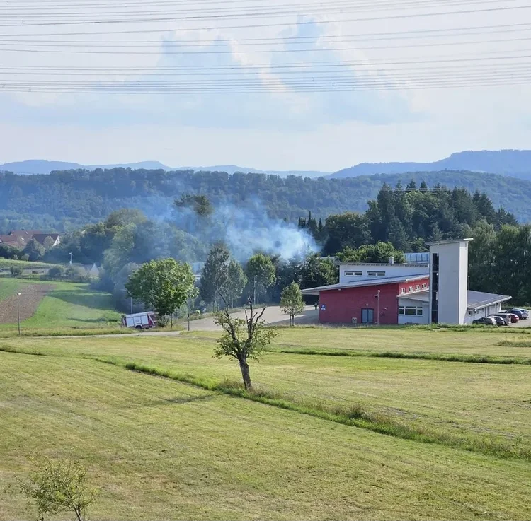 Brandstelle von oben
