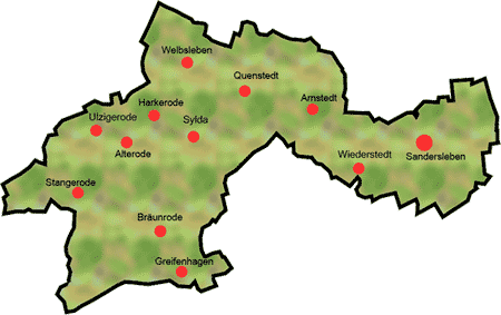 Karte Arnstein-Harz
