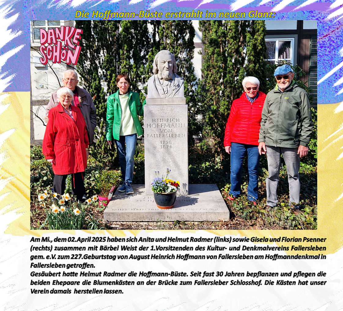 Hoffmannbüste gereinigt