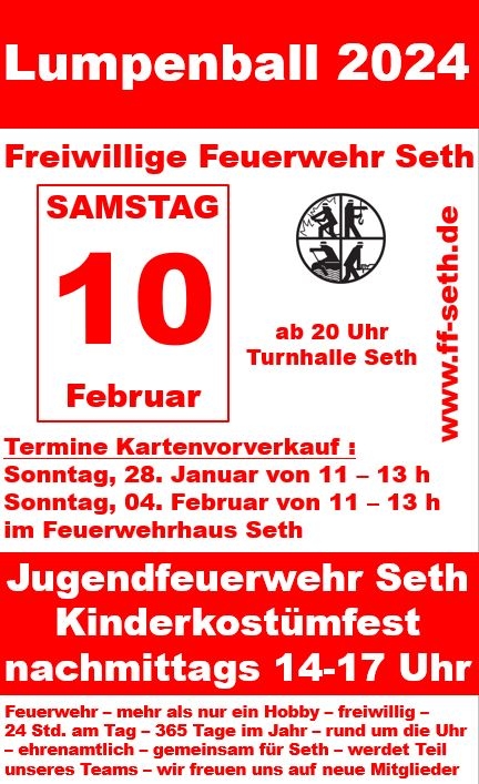 Flyer Lumpenball 2024