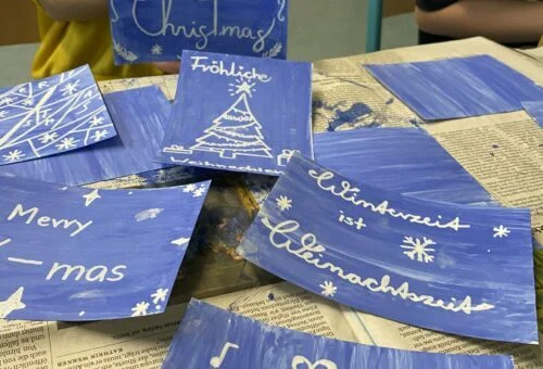 Weihnachtskarten in Kunst