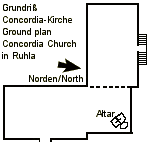 Grundriss Concordia Kirche