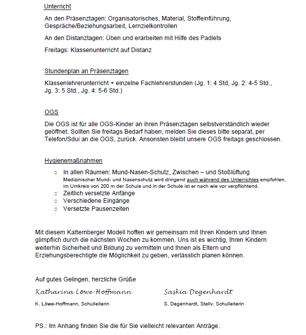 Wechselunterricht 2 Wechselunterricht 2