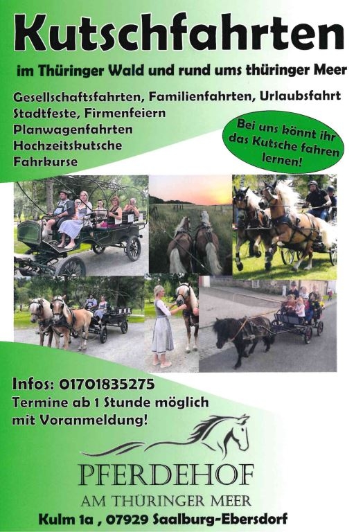 Flyer Kutschfahrt