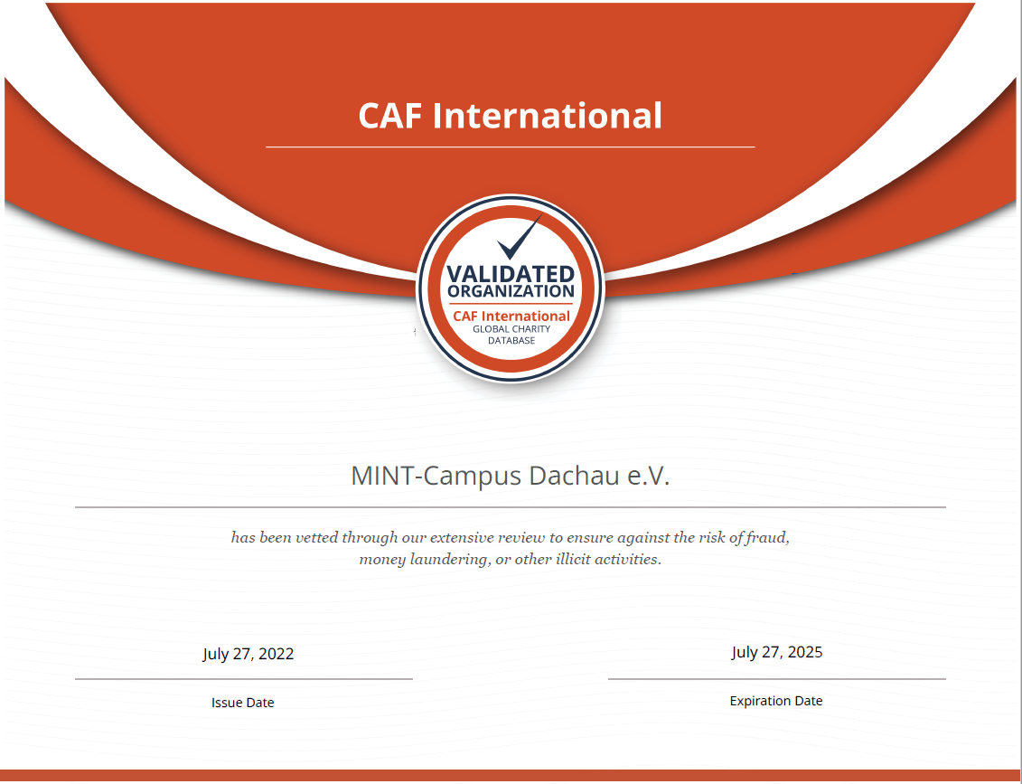 CAF Zertifikat2