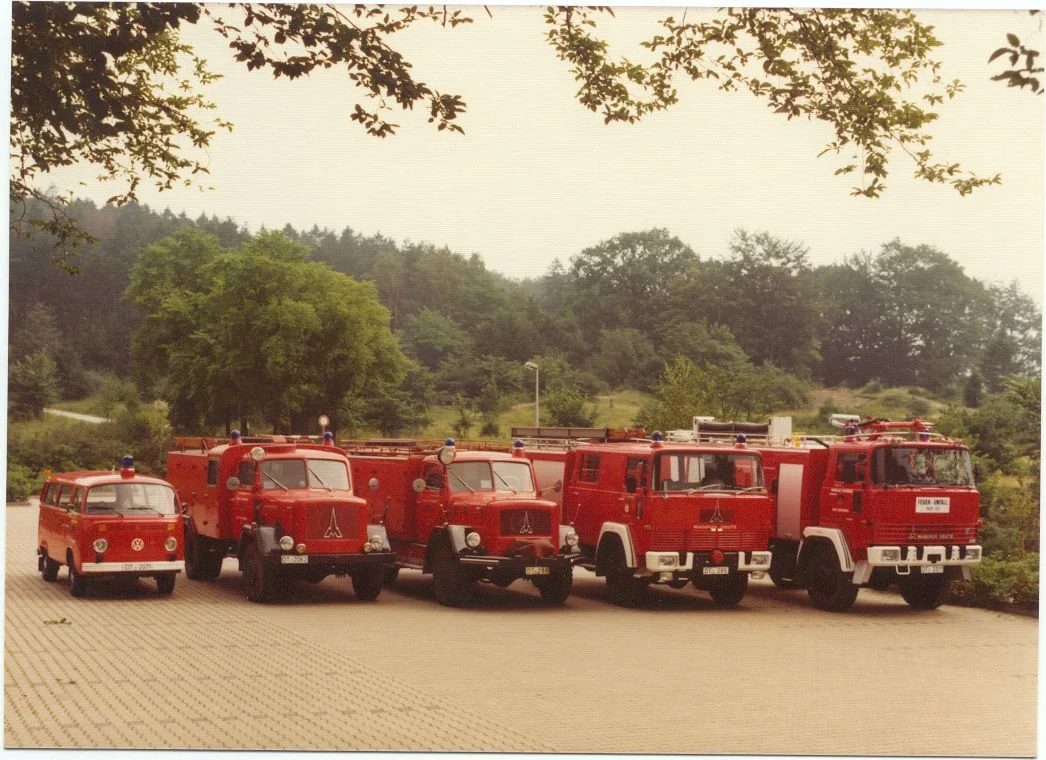 von links: ELW1, TLF16/24, RW2, LF8, TLF24/50