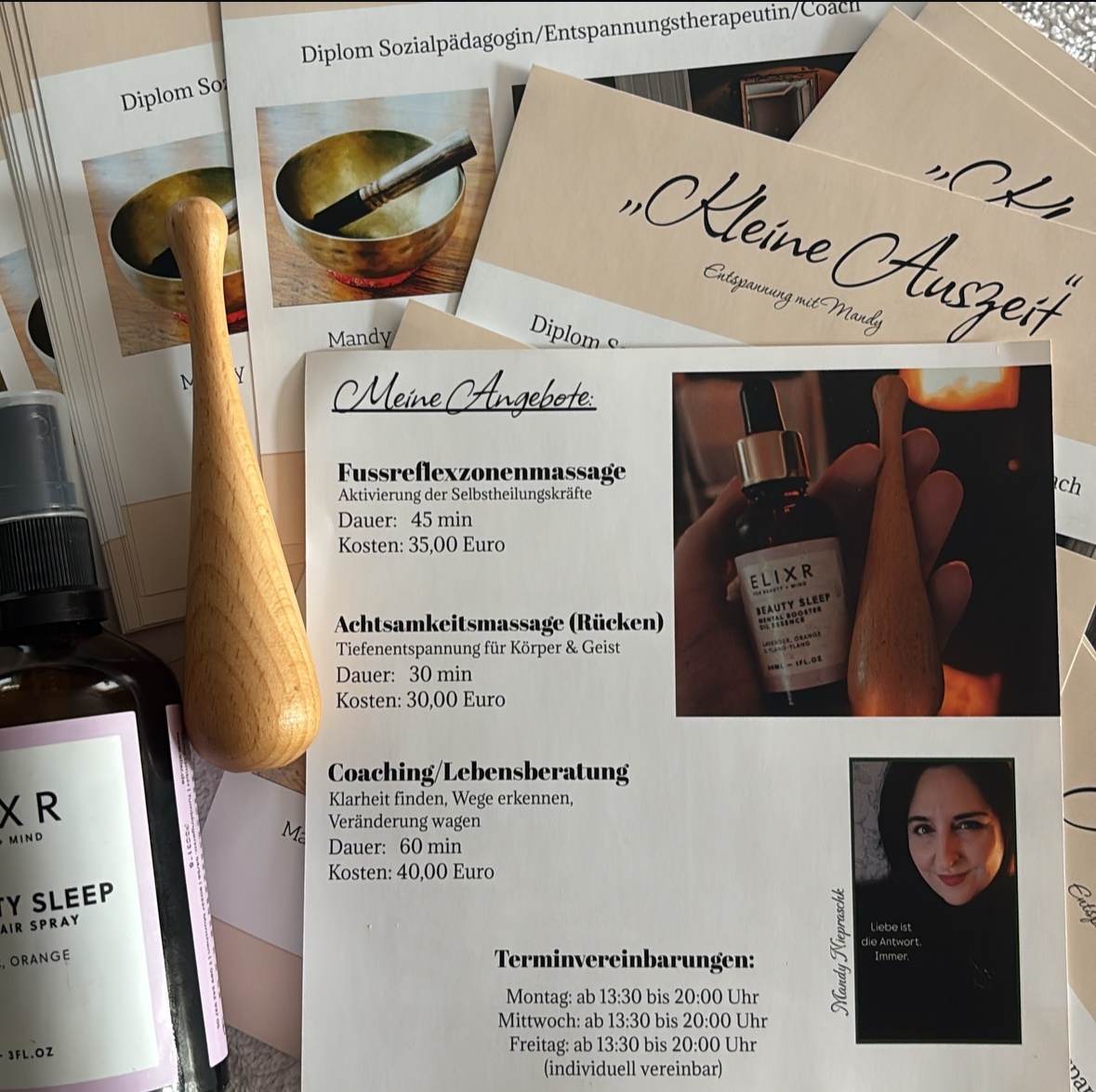 Flyer mit Preisen und Angeboten