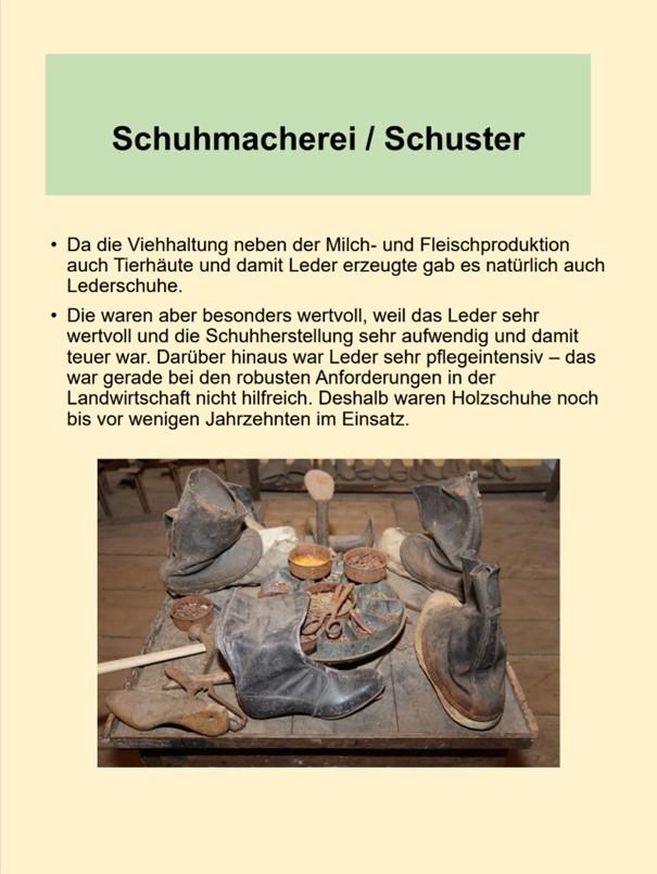 Schuhmacherei - Schuster