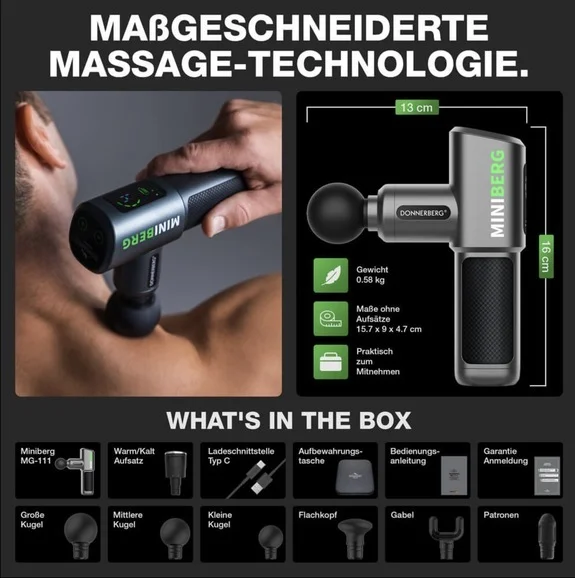 Massagegun Datenblatt