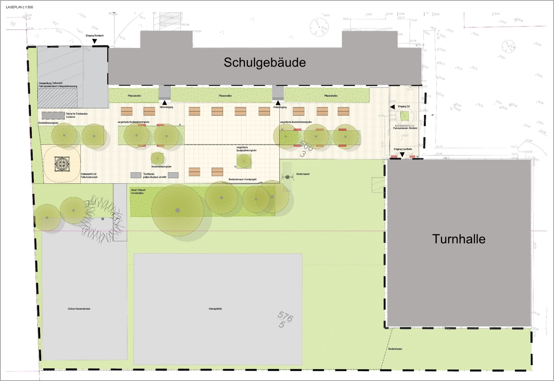 Außengelände-Plan Oberschule Naunhof