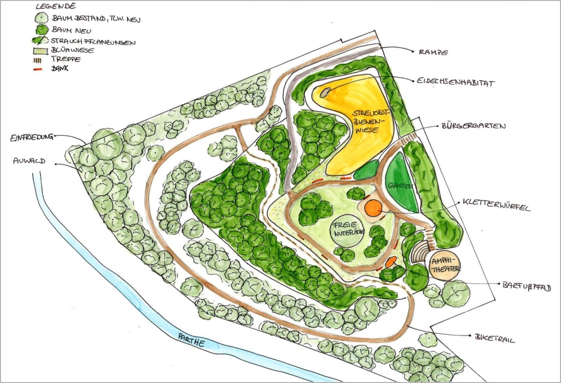 Planunsskizze vom Projekt "Ascheberg"